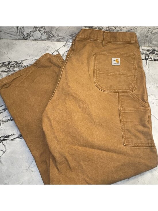 Carhartt Other - Carhartt FR Washed Duck Work Dungaree Brown Pants 42X32 Jeans